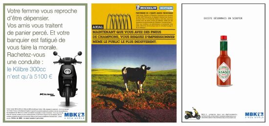 Presses MICHELIN et MBK pour JUMP TBWA